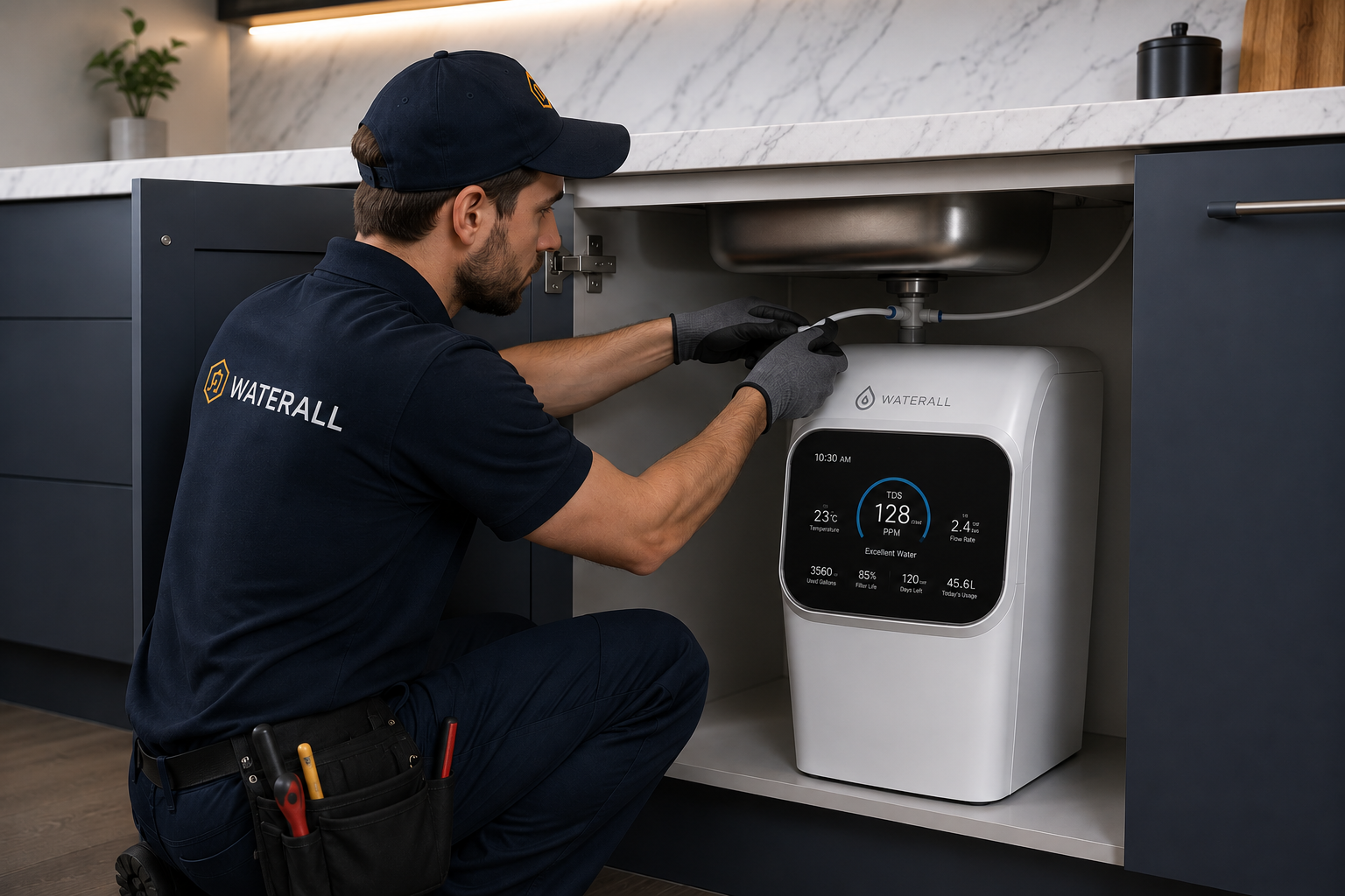 Professional Waterall installation